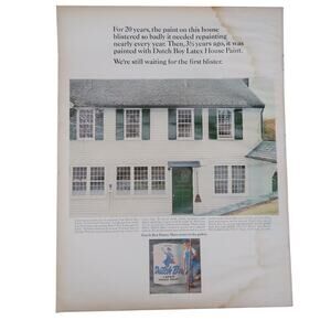 Dutch Boy House Paint Magazine Advertisement 1965 Vintage Home Improvement
